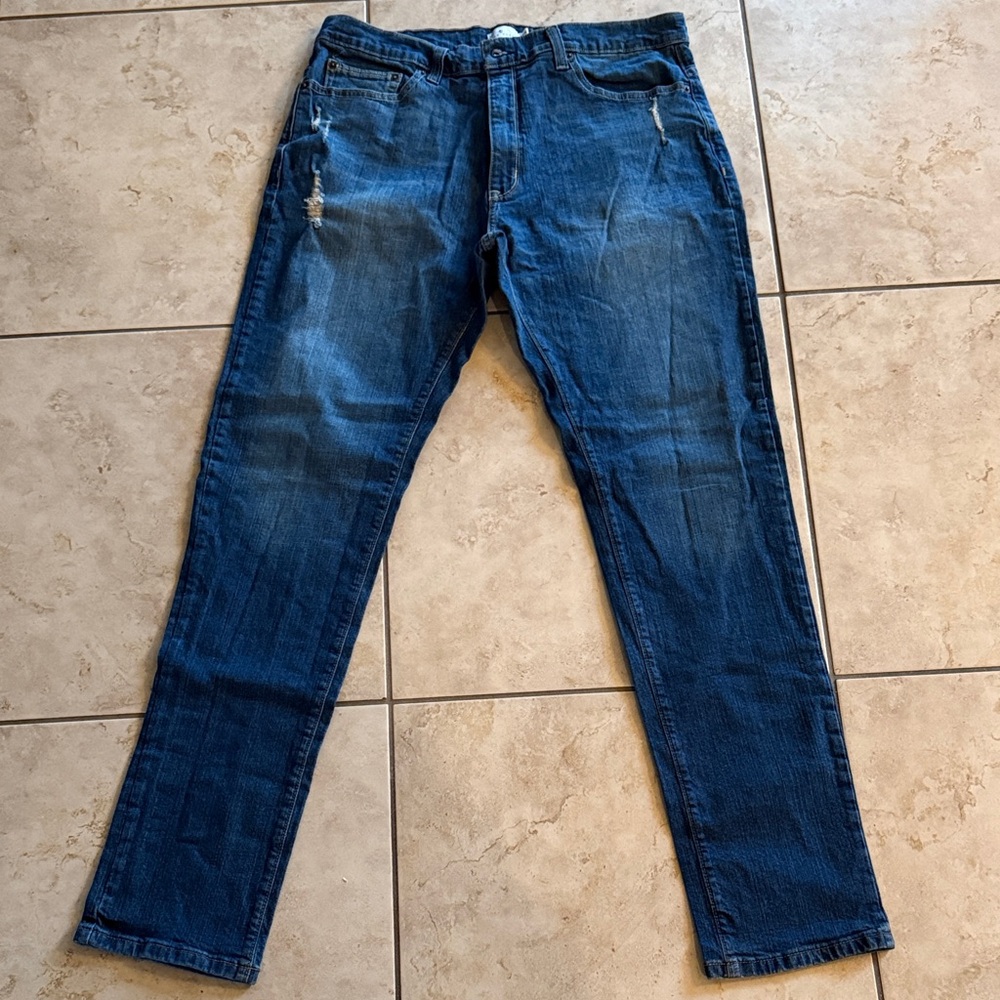 True Craft Men's Relaxed Fit Blue Jeans